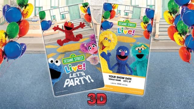 Sesame Street Live! Let's Party! Official Souvenir Tag