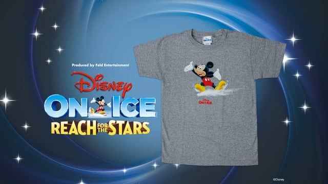 Disney On Ice! Reach For the Stars Mickey Skate T-Shirt
