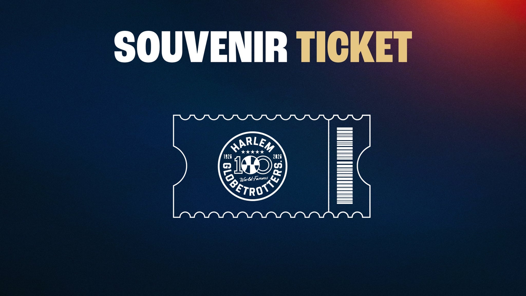 Harlem Globetrotters Collector Ticket
